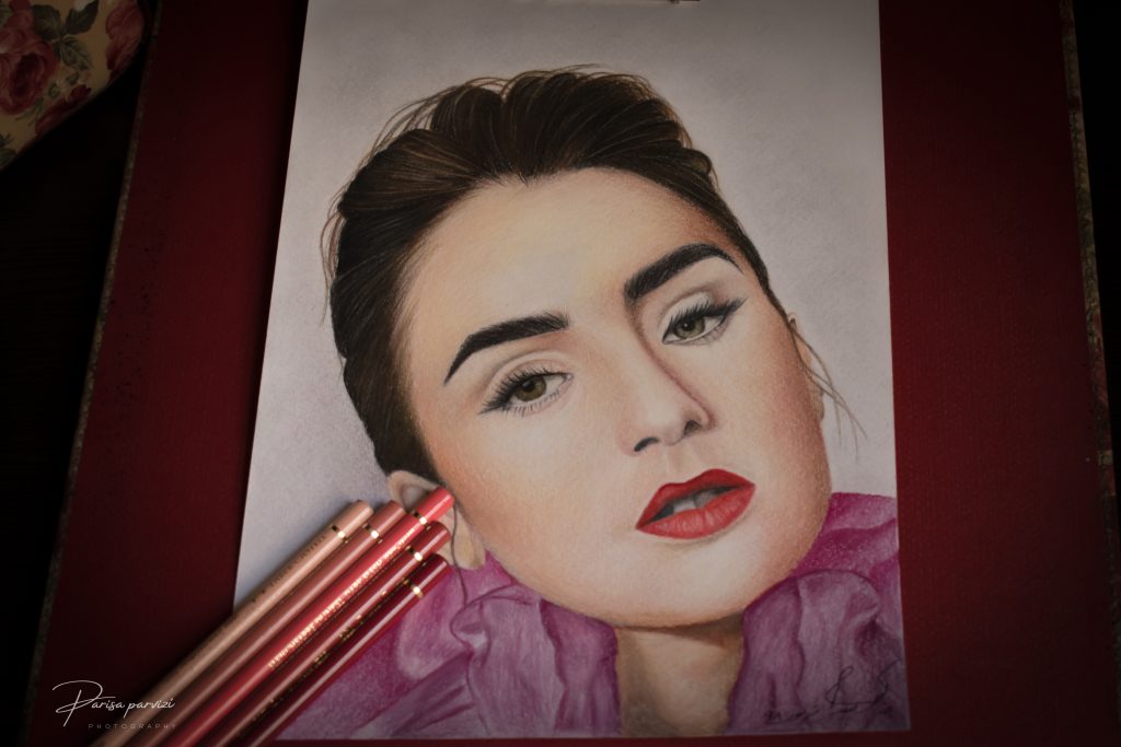 نقاشی پرتره اثر پریسا پرویزی